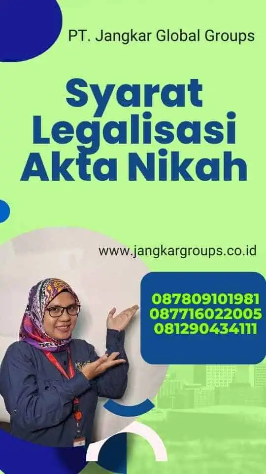 Syarat Legalisasi Akta Nikah