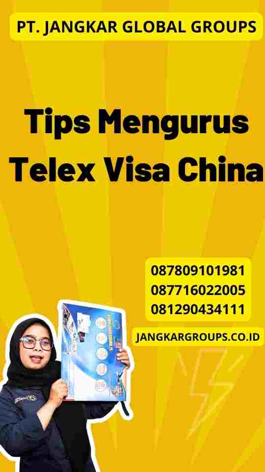 Tips Mengurus Telex Visa China