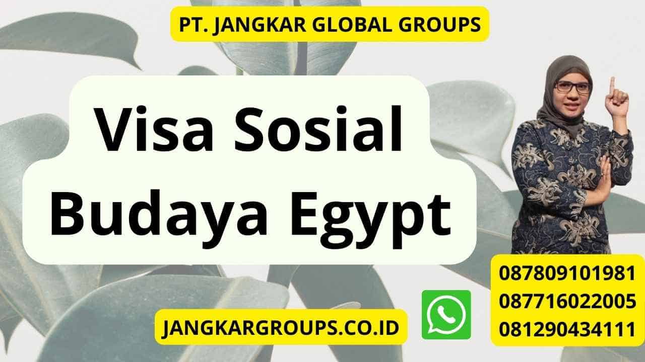 Visa Sosial Budaya Egypt