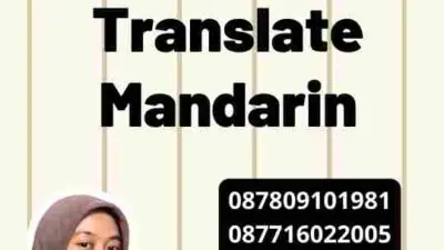 Cara Memilih Jasa Translate Mandarin