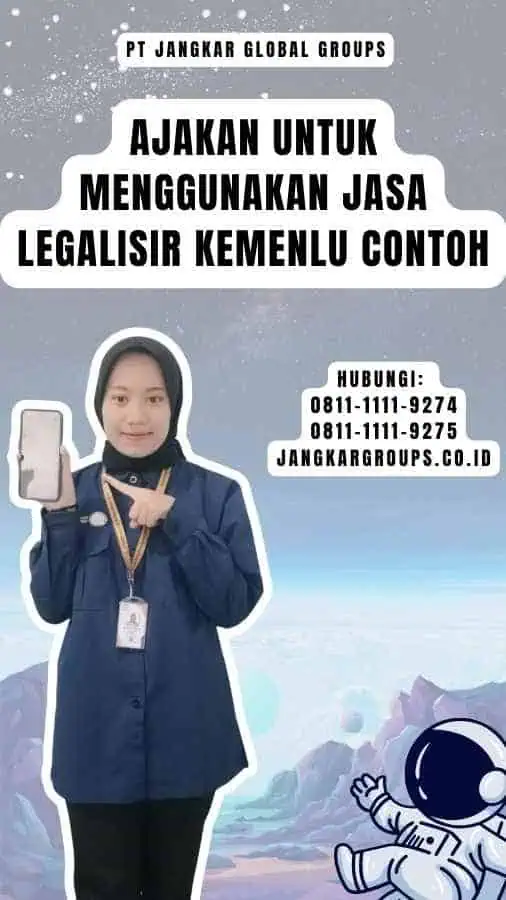 Ajakan untuk Menggunakan Jasa Legalisir Kemenlu Contoh