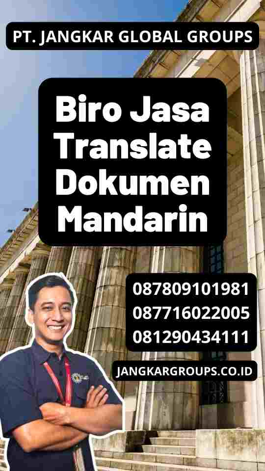 Biro Jasa Translate Dokumen Mandarin