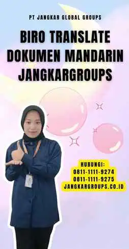 Biro Translate Dokumen Mandarin Jangkargroups