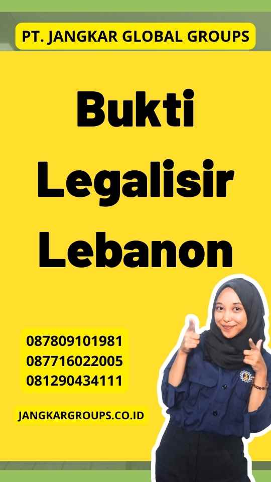 Bukti Legalisir Lebanon
