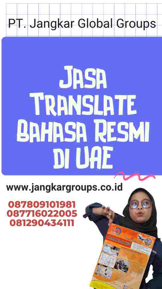 Jasa Translate Bahasa Resmi di UAE