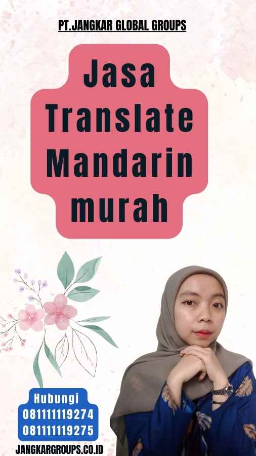 Jasa Translate Mandarin murah