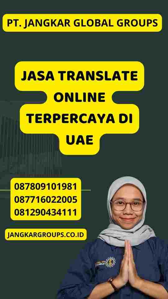 Jasa Translate Online Terpercaya di UAE