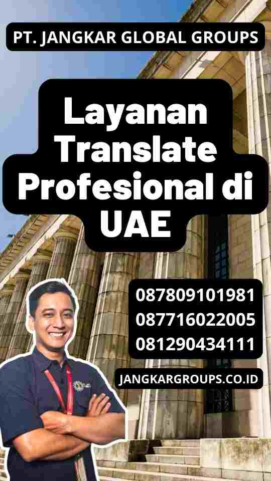 Layanan Translate Profesional di UAE