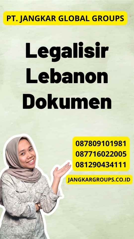 Legalisir Lebanon Dokumen