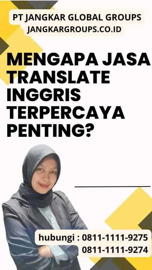 Mengapa Jasa Translate Inggris Terpercaya Penting