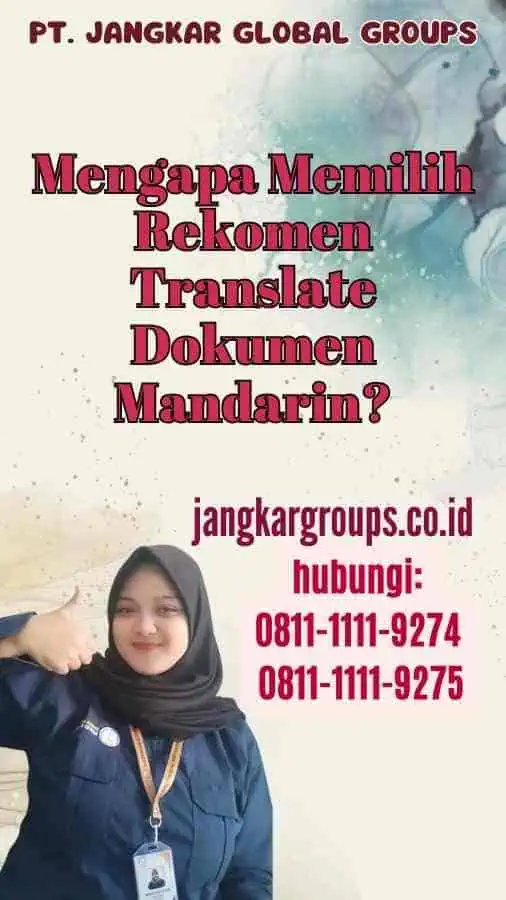 Mengapa Memilih Rekomen Translate Dokumen Mandarin