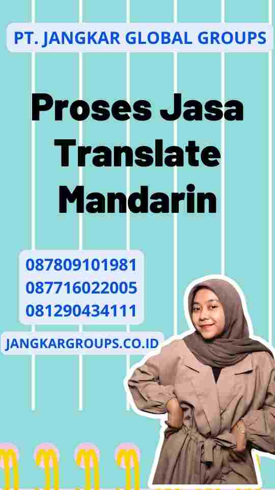 Proses Jasa Translate Mandarin
