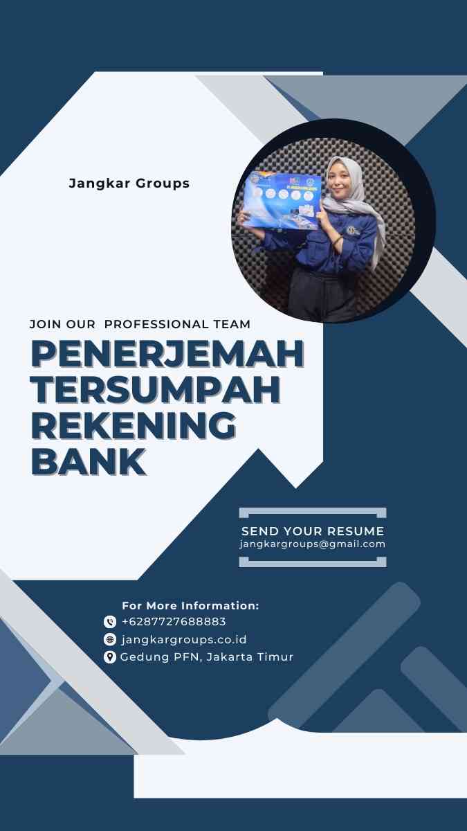 Apa Itu Penerjemah Tersumpah Rekening Bank