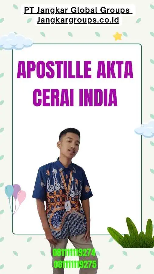 Apostille Akta Cerai India