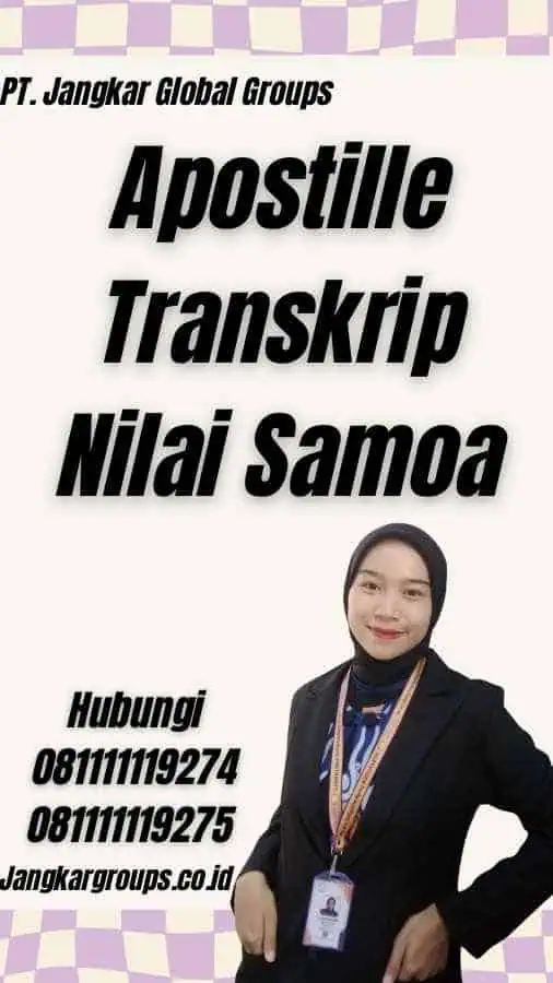 Apostille Transkrip Nilai Samoa