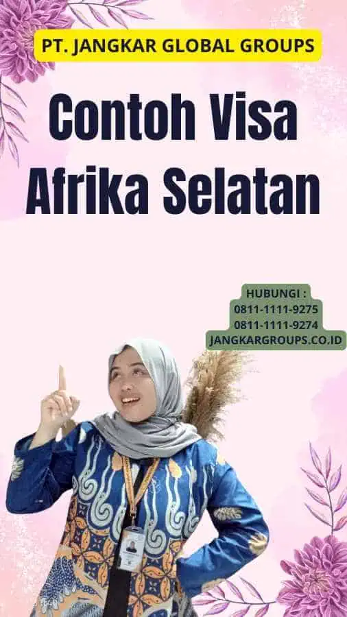 Contoh Visa Afrika Selatan