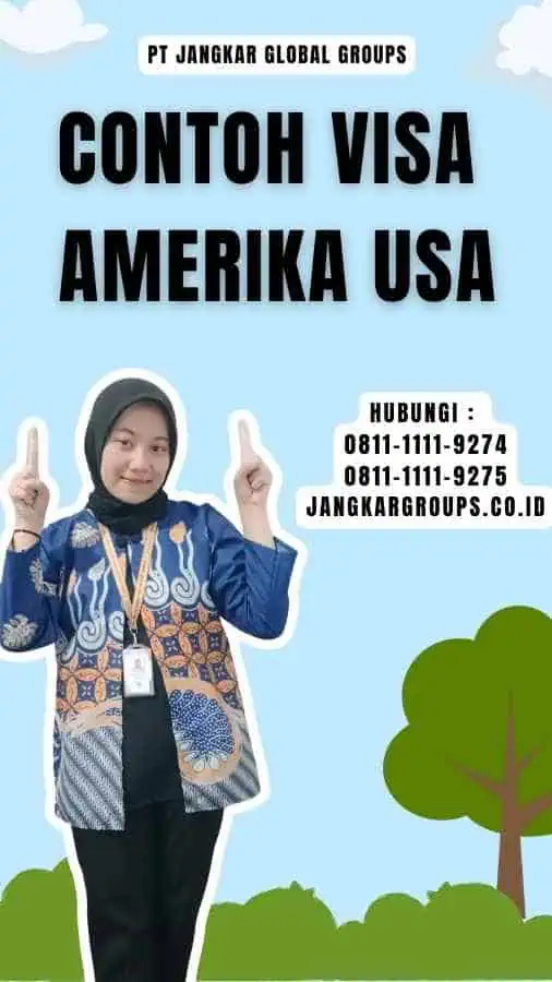 Contoh Visa Amerika USA