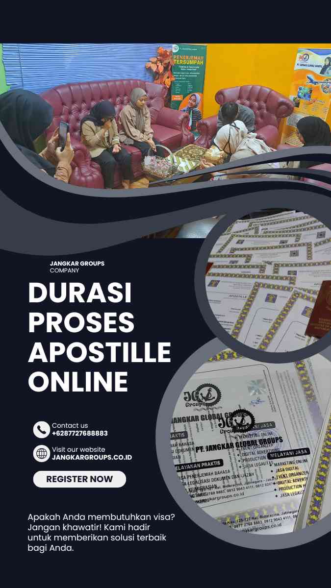 Durasi proses apostille online