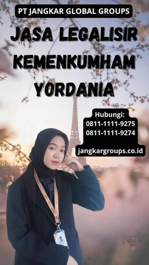 Jasa legalisir Kemenkumham Yordania