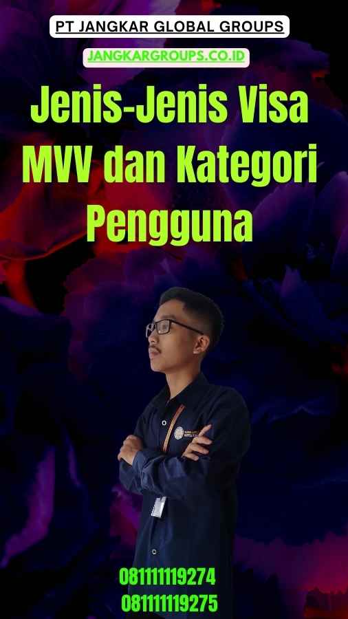 Jenis-Jenis Visa MVV dan Kategori Pengguna