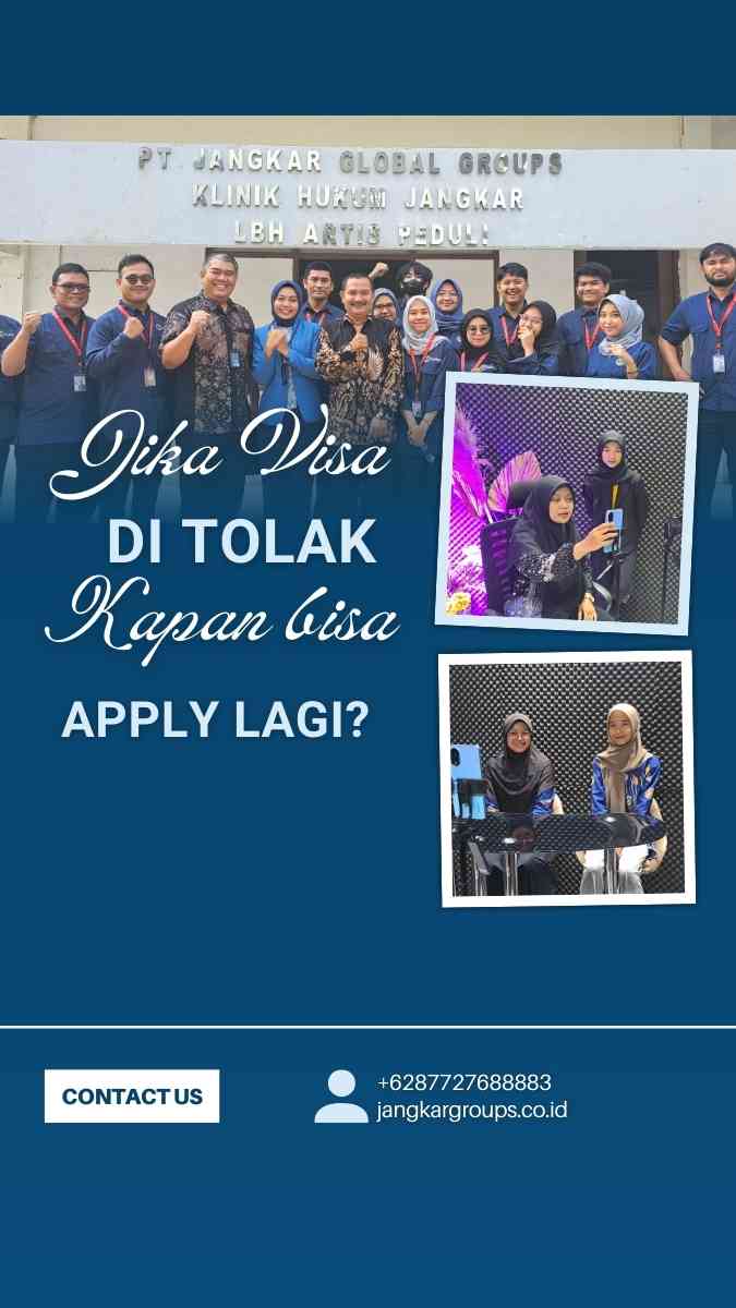 Jika visa ditolak kapan bisa apply lagi? Langkah Selanjutnya?