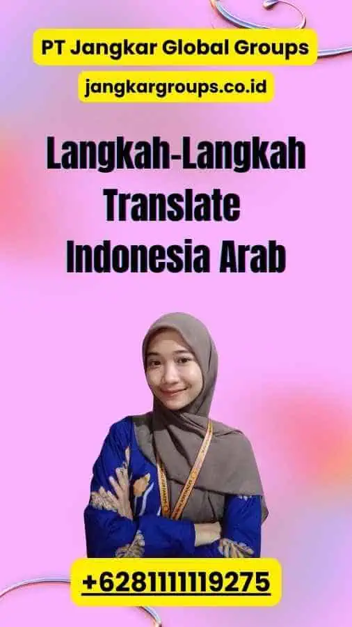 Langkah-Langkah Translate Indonesia Arab