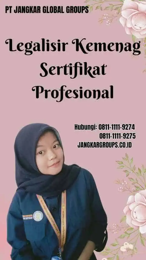 Legalisir Kemenag Sertifikat Profesional