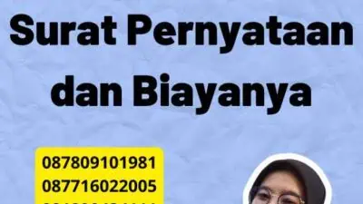 Legalisir Kemendikbud Surat Pernyataan dan Biayanya