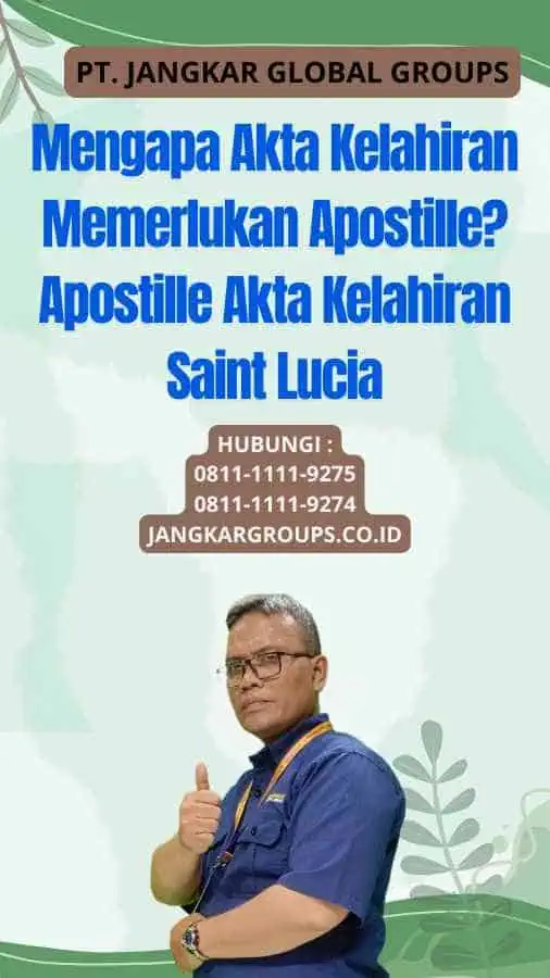 Mengapa Akta Kelahiran Memerlukan Apostille Apostille Akta Kelahiran Saint Lucia