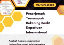 Penerjemah Tersumpah Rekening Bank: Keperluan Internasional