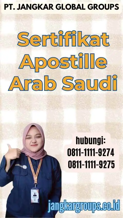 Sertifikat Apostille Arab Saudi