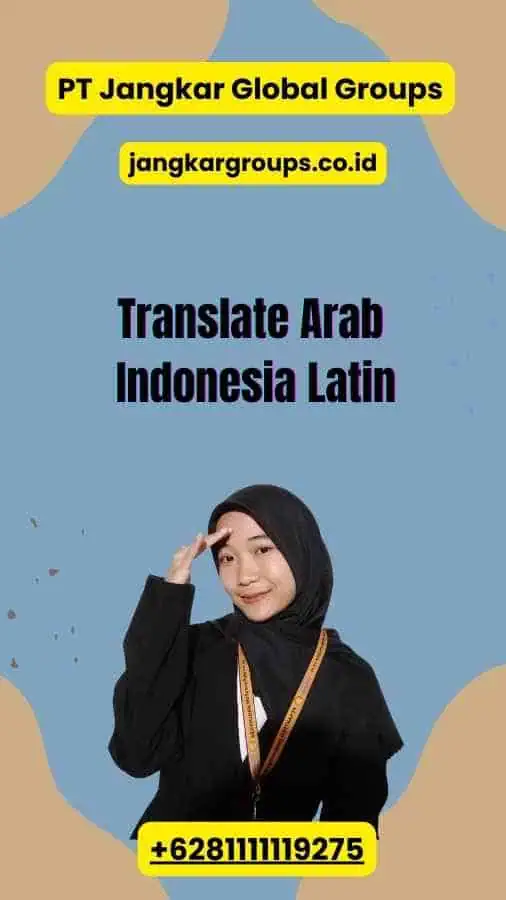 Translate Arab Indonesia Latin