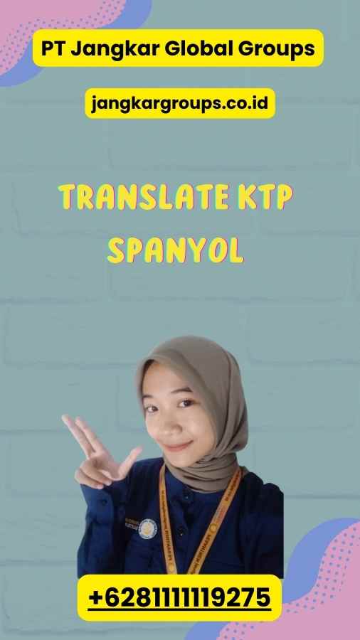 Translate KTP Spanyol