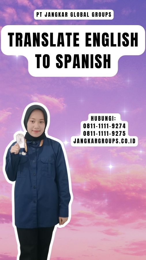 Translate english to Spanish