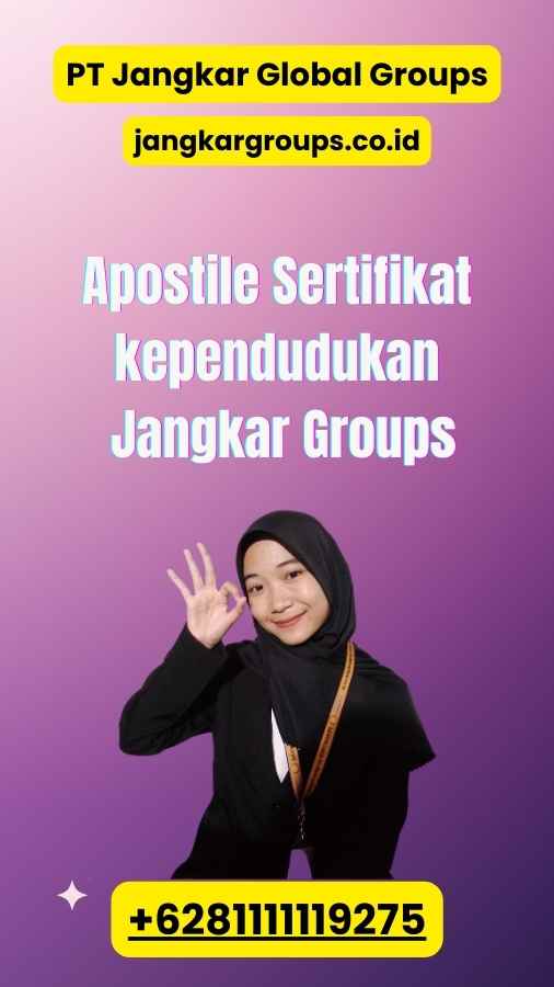 Apostile Sertifikat kependudukan Jangkar Groups