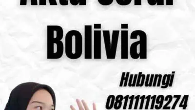 Apostille Akta Cerai Bolivia