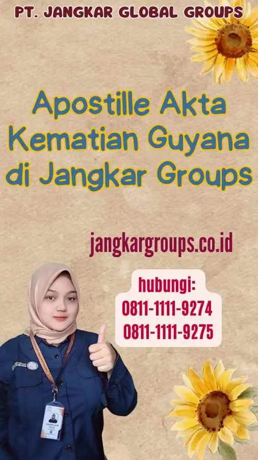 Apostille Akta Kematian Guyana di Jangkar Groups