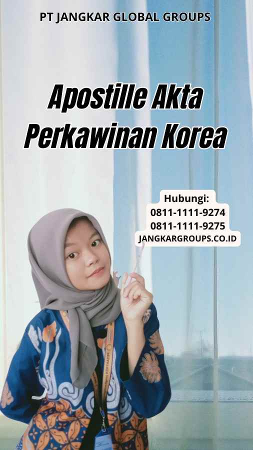 Apostille Akta Perkawinan Korea