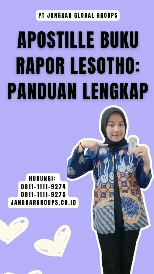 Apostille Buku Rapor Lesotho Panduan Lengkap