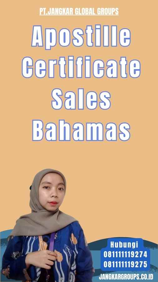 Apostille Certificate Sales Bahamas