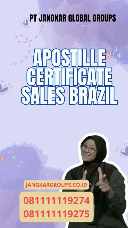 Apostille Certificate Sales Brazil