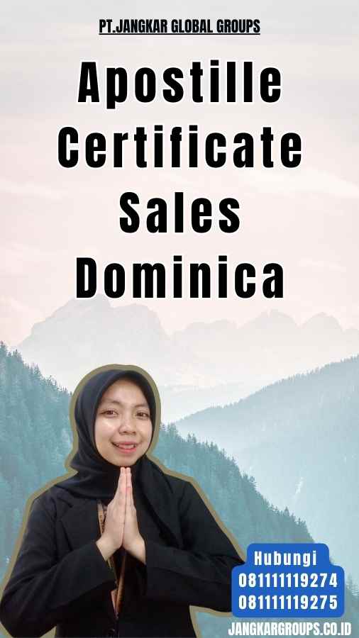 Apostille Certificate Sales Dominica