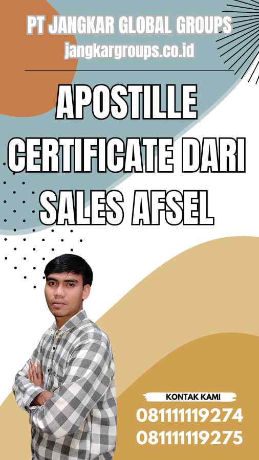 Apostille Certificate dari Sales Afsel