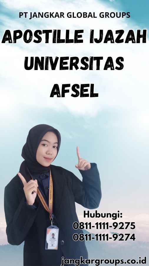 Apostille Ijazah universitas Afsel