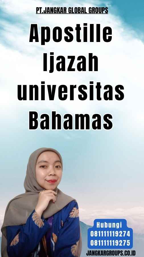 Apostille Ijazah universitas Bahamas