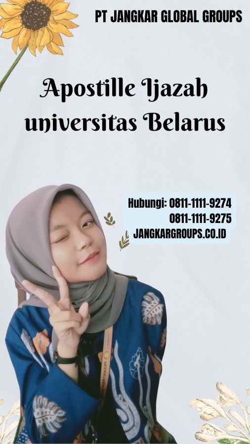 Apostille Ijazah universitas Belarus