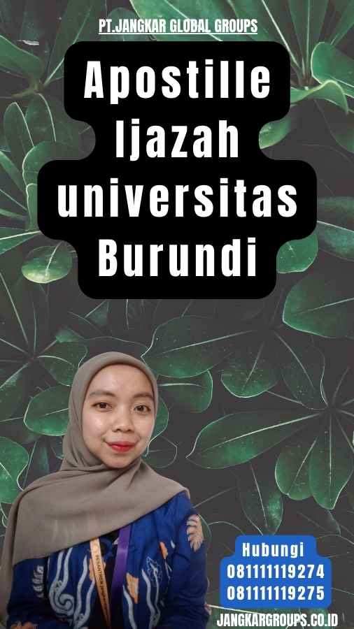 Apostille Ijazah universitas Burundi