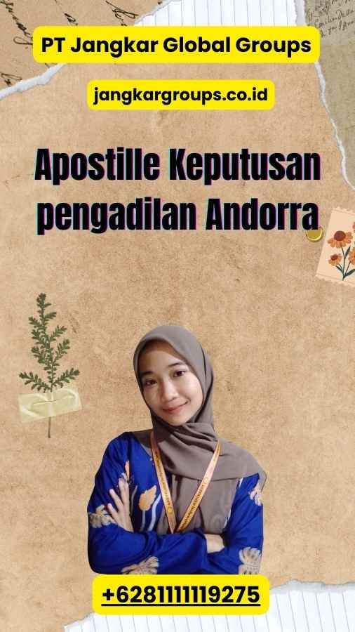 Apostille Keputusan pengadilan Andorra