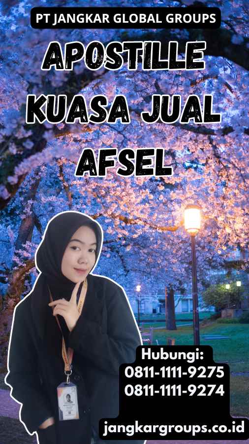 Apostille Kuasa Jual Afsel