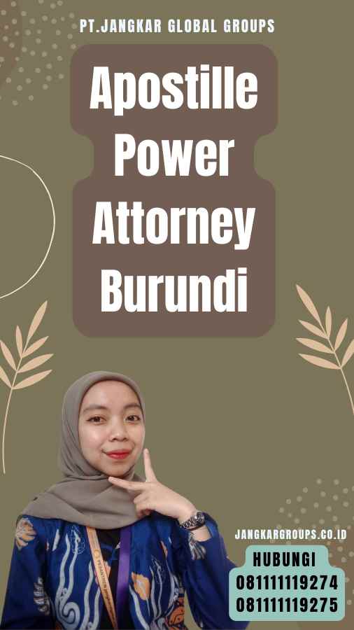 Apostille Power Attorney Burundi